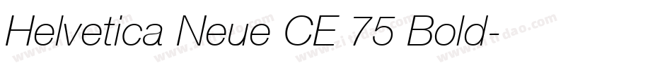 Helvetica Neue CE 75 Bold字体转换